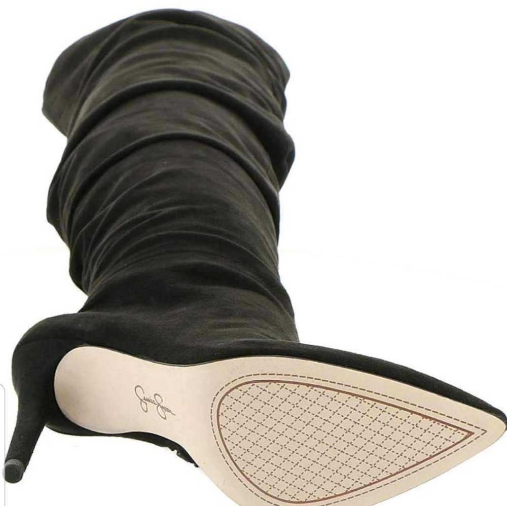 Jessica Simpson black faux suede boots